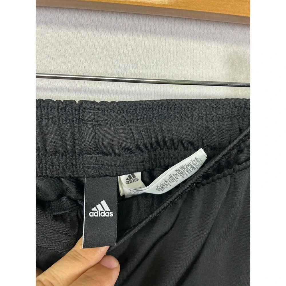 Athleisure Adidas Mens 2XL Black Straight Leg 3-Stripe Track Pants Activewear‎